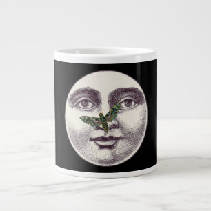 Grande Tasse Vintage homme dans la lune plein visage nez papill