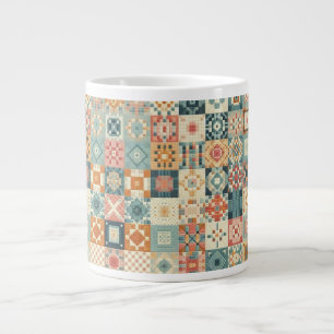 Grande Tasse Vintage, patchwork, paré