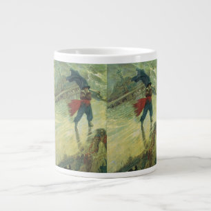 Grande Tasse Vintage Pirate, The Flying Dutchman par Howard Pyl