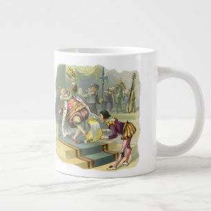 Grande Tasse Vintage Vieux Roi Cole Nursery Rhyme Poème Chanson