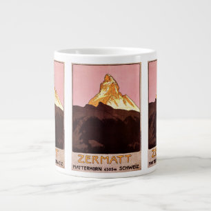 Grande Tasse Vintage voyage, Matterhorn Mountain, Suisse