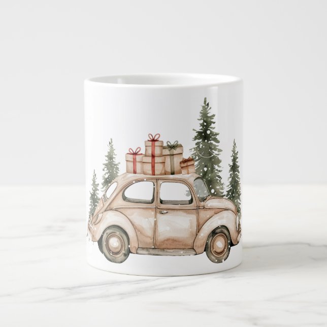 Grande Tasse Vintage VW Car Winter Gifts (Devant)