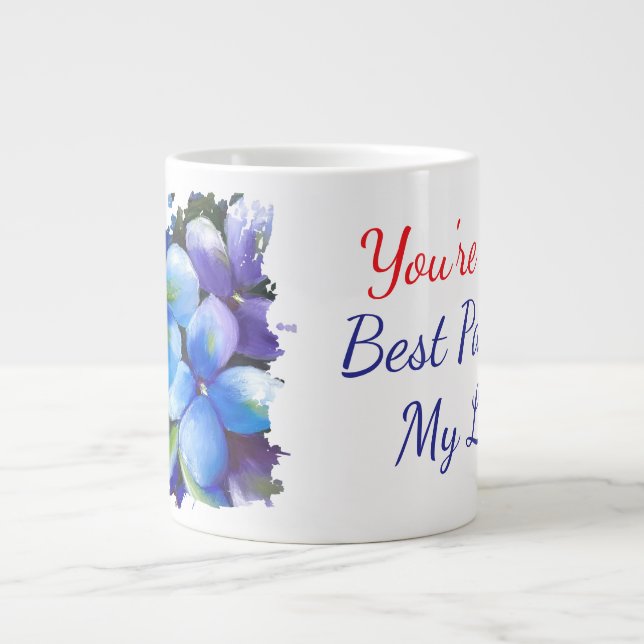 Grande Tasse violets flower you're the best part of my life (Devant)