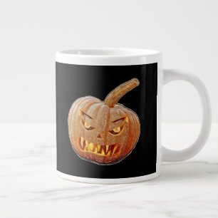 Grande Tasse Visage Citrouille moyen et laid