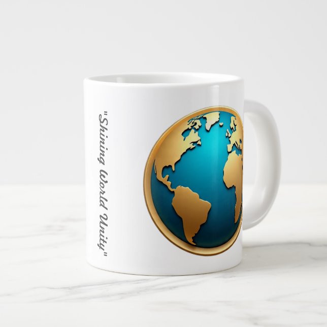 Grande Tasse "Vision du monde brillant" (Devant droit)