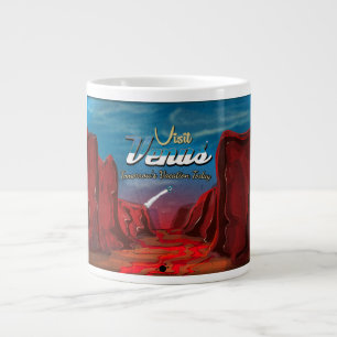 Grande Tasse Visite Affiche Vintage Mars