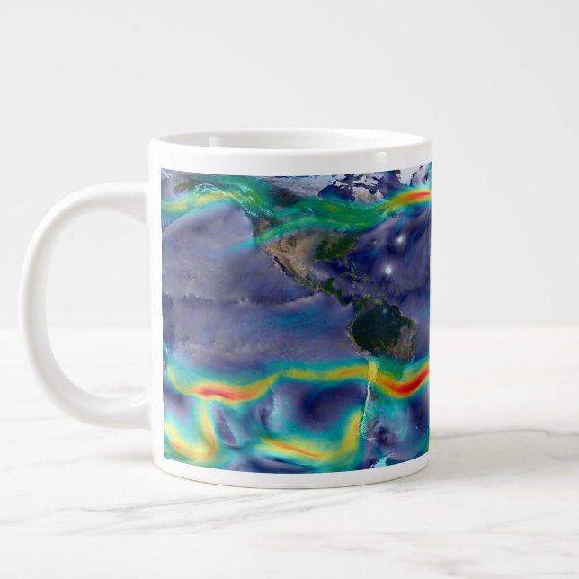 Grande Tasse Visualisation Des Vents Mondiaux. (Gauche)