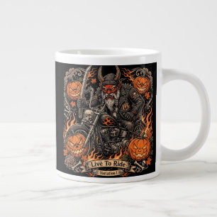 Grande Tasse Vivez pour Rouler Variation I, Route 66 Samouraï O