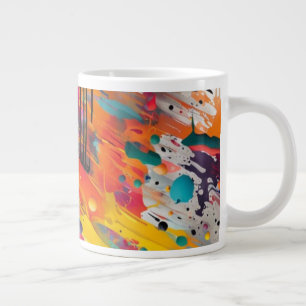 Grande Tasse Vivid Chaos Splash Graffiti