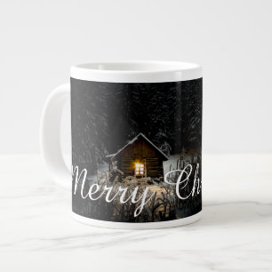 Grande Tasse Vœux de Noël avec Maison de Sorcière