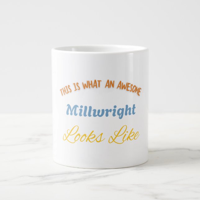 Grande Tasse Voici à quoi ressemble un excellent ajusteur de ma (Devant)