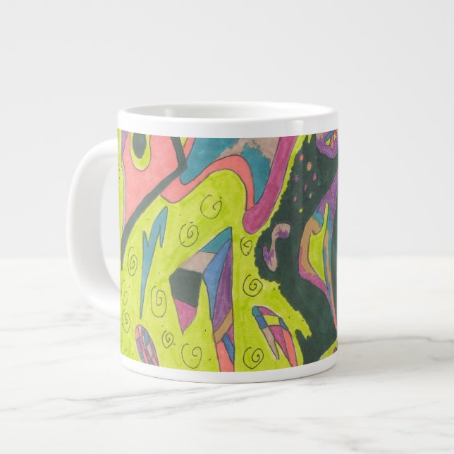 Grande Tasse Voici, Abstrait original (Devant gauche)