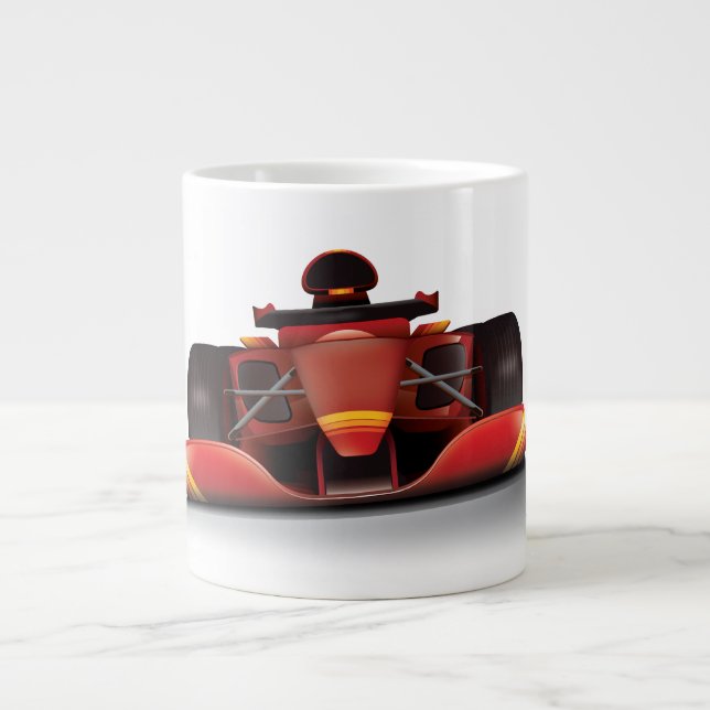 Grande Tasse Voiture de course rouge (Devant)