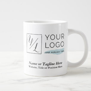 Grande Tasse Votre logo d'entreprise et les détails Customisé