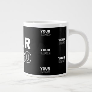 Grande Tasse Votre logo et votre logo de répétition Arrière - p