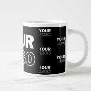 Grande Tasse Votre logo et votre logo de répétition Arrière - p