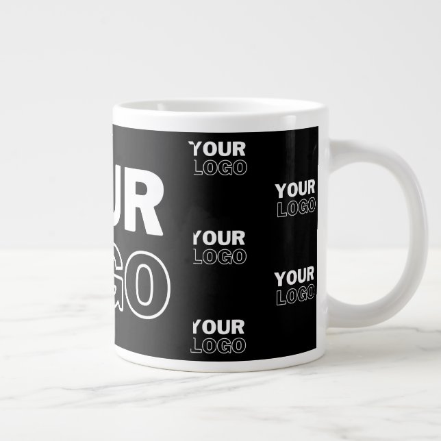 Grande Tasse Votre logo et votre logo de répétition Arrière - p (Droite)