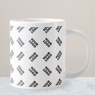 Grande Tasse Votre logo   Motif répétitif alterné simple
