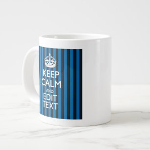 Grande Tasse Votre texte garde une déco bleue calme