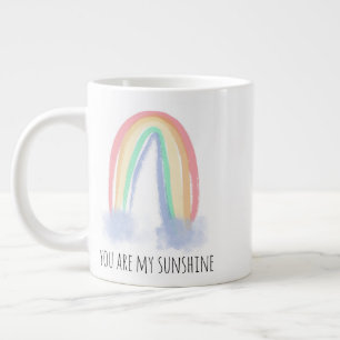 Grande Tasse Vous êtes mon eau de soleil aquarelle arc-en-ciel