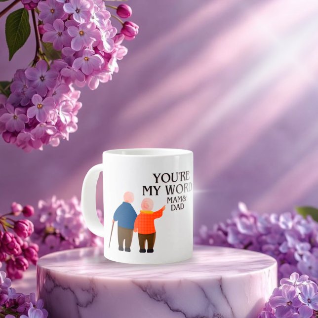 Grande Tasse Vous êtes Mon Monde Mam & Papa - Amour de la Famil (Créateur téléchargé)