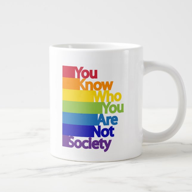 Grande Tasse Vous savez qui vous n'êtes pas la société (Droite)