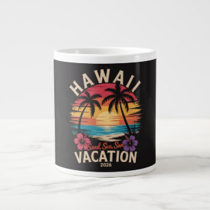 Grande Tasse Voyage à Hawaï 2026 Vacances d'été Plage