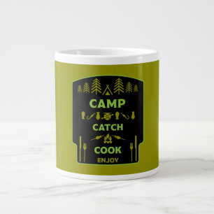 Grande Tasse Voyage De Pêche Et De Camp