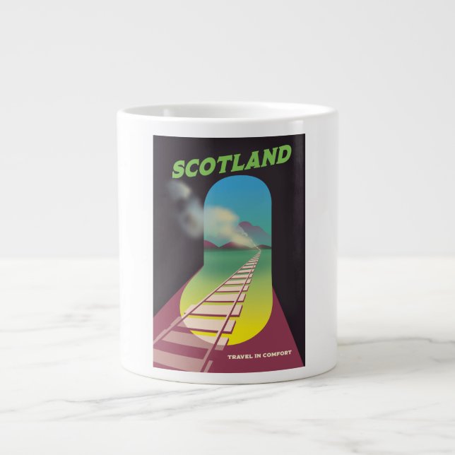Grande Tasse Voyagez en confort Écosse (Devant)