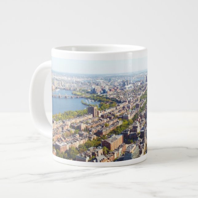 Grande Tasse Vue aérienne de Boston (Devant gauche)