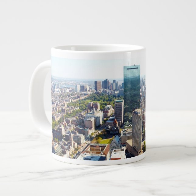 Grande Tasse Vue aérienne de Boston 2 (Devant gauche)