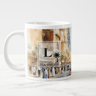 Grande Tasse Vue animée des rues de Riyad –