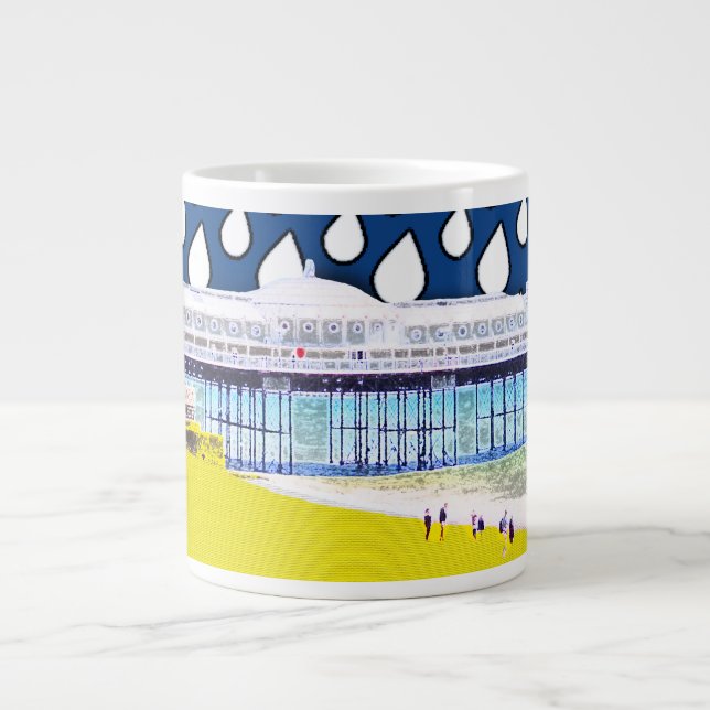 Grande Tasse Vue Brighton Pier (Devant)
