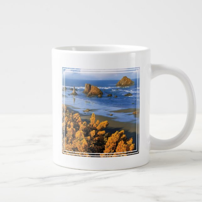 Grande Tasse Vue de la plage de l'Oregon à Bandon (Droite)