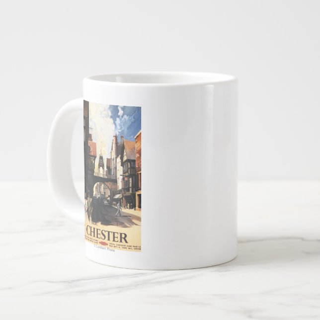 Grande Tasse Vue de rue avec le rail d'horloge de couples et de (Devant gauche)
