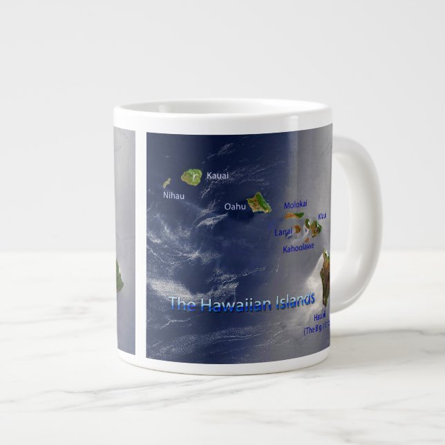 Grande Tasse Vue sur les îles Hawaiiennes (Devant droit)