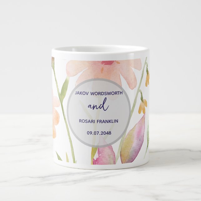 Grande Tasse watercolor flower editable (Devant)