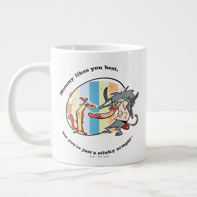 Grande Tasse Weasel & Baboon "Maman aime mieux que toi" (Gauche)