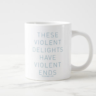 Grande Tasse Westworld   Citation de typographie "Plaisirs viol