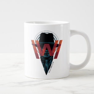 Grande Tasse Westworld   L'homme en noir logo graphique