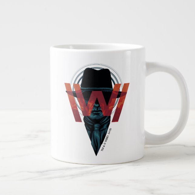Grande Tasse Westworld | L'homme en noir logo graphique (Droite)