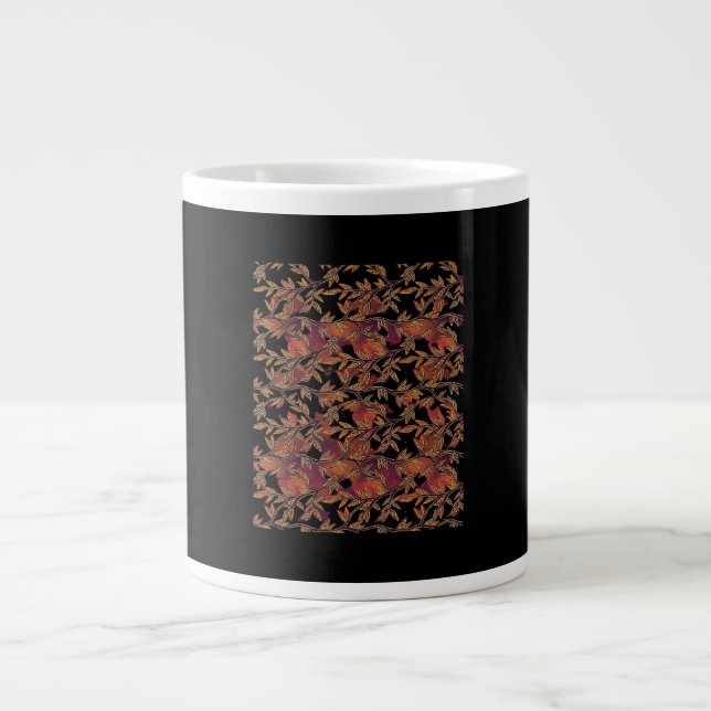 Grande Tasse Whimsigoth Golden Vinework Graphisme (Devant)