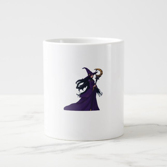 Grande Tasse Whimsigothique Lune sorcière (Devant)