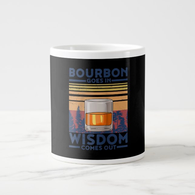 Grande Tasse Whiskey Bourbon Entre Dans Sagesse Sort (Devant)