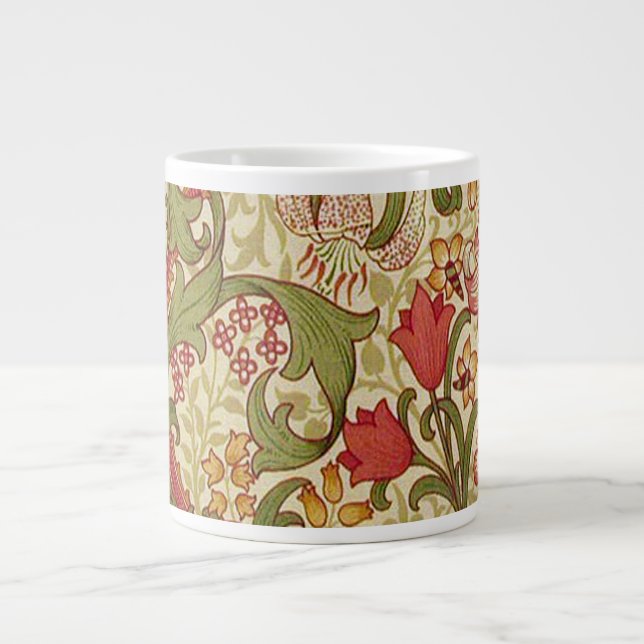Grande Tasse William Morris Golden Lily modèle floral (Devant)