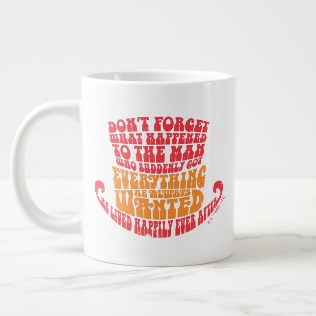Grande Tasse Willy Wonka Typographie Casquette (Gauche)
