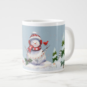 Grande Tasse Winter Wonderland avec Snowman Large Musique