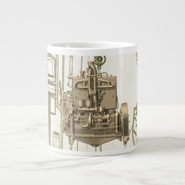 Grande Tasse Wisconsin Moteur Milwaukee Wisconsin Moteur à gaz  (Devant)