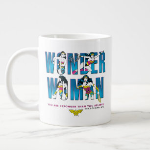 Grande Tasse Wonder Woman "Tu Es Plus Forte Que Tu Ne Crois"