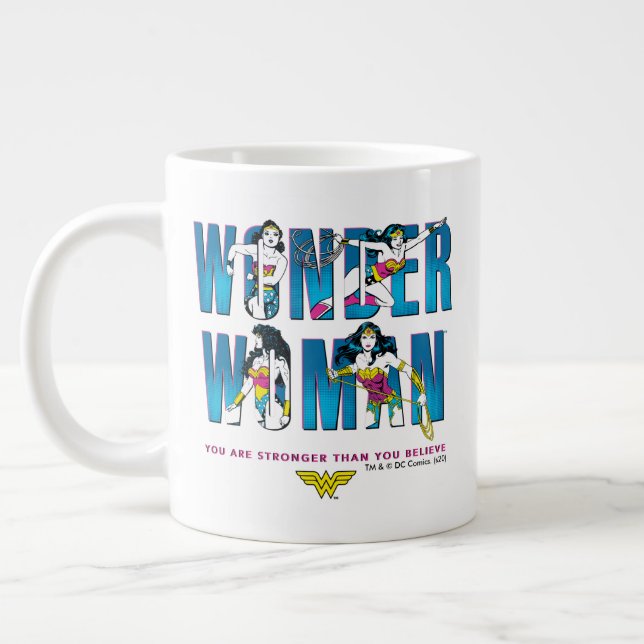 Grande Tasse Wonder Woman "Tu Es Plus Forte Que Tu Ne Crois" (Gauche)